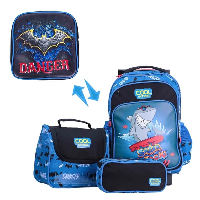 Sac à Dos 3 Pièces DANGER - Cool School