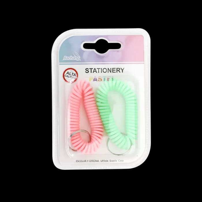Porte-clés Spirale Pastel Bachang - Lot De 2