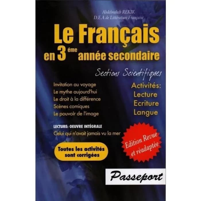 Le Français En 3ème Année Secondaire - Sciences