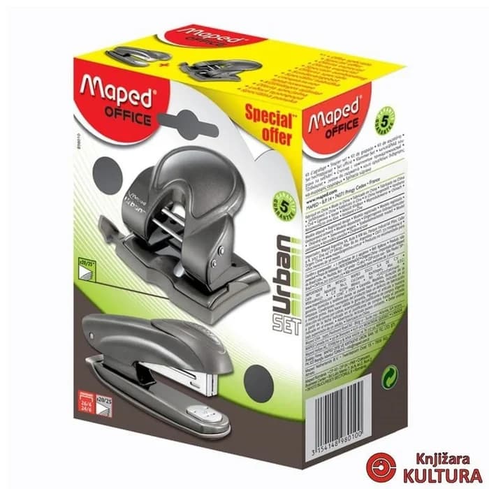 Kit Agrafage Maped Office - Agrafeuse + Perforateur