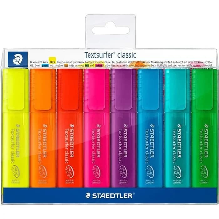 Staedtler Textsurfer Classic Pack 8 Surligneurs Fluo