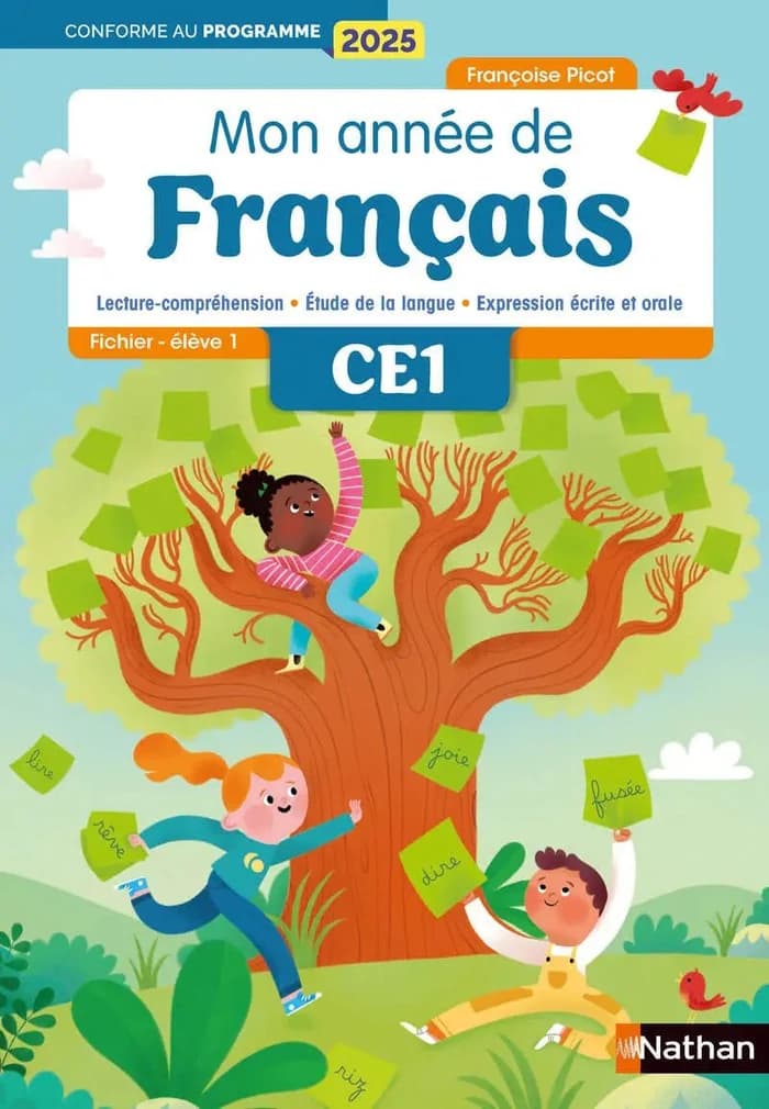 Nathan - Mon Année de Français CE1 - Fichiers Élève 1 & 2 - Édition 2025