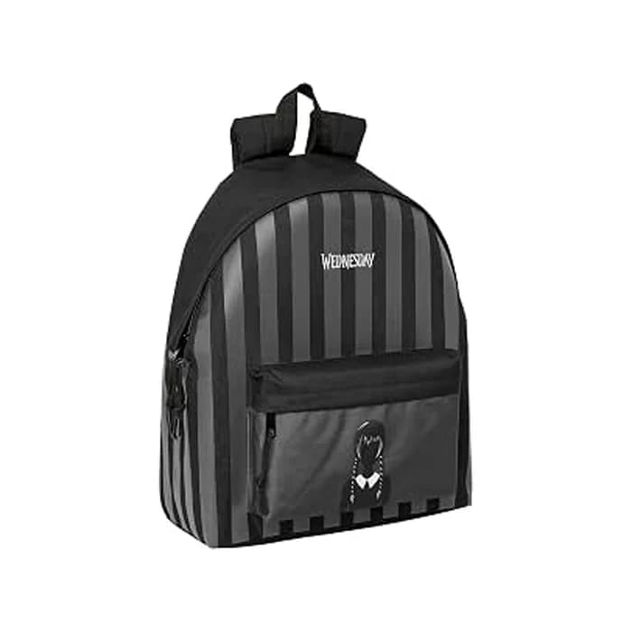 Safta - Sac à dos Wednesday Noir & Gris — École Primaire