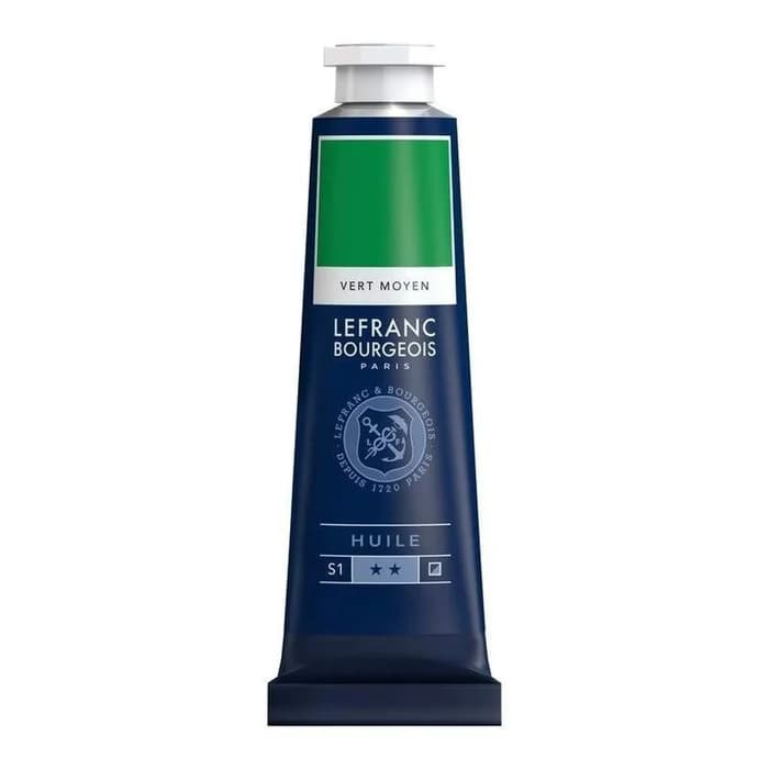 Peinture Huile Lefranc Bourgeois Vert Moyen 40ml