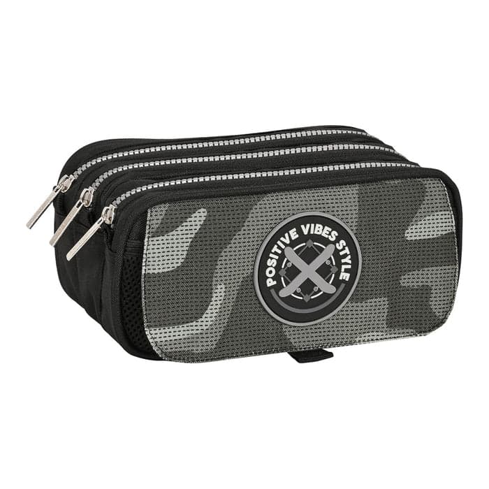 Trousse Safta 3 Compartiments Stone — Motif Camouflage