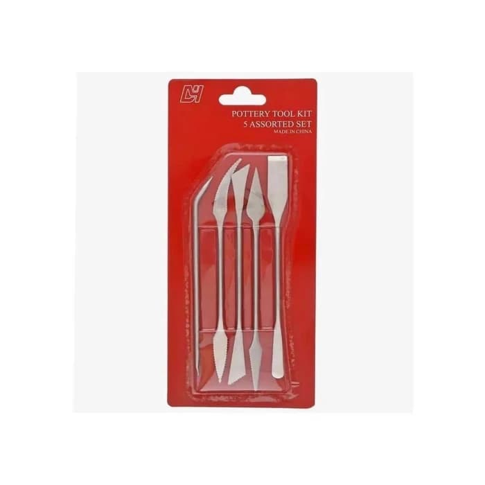 Set 5 Outils De Poterie - Lames Métalliques De Précision