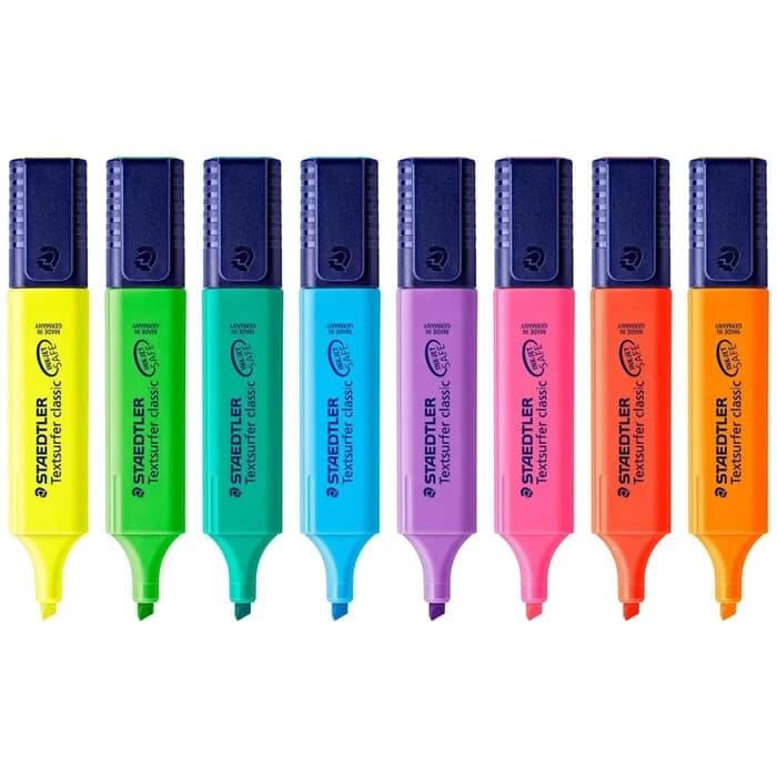 STAEDTLER Textsurfer Classic Pack 8 Couleurs Fluo & Pastel