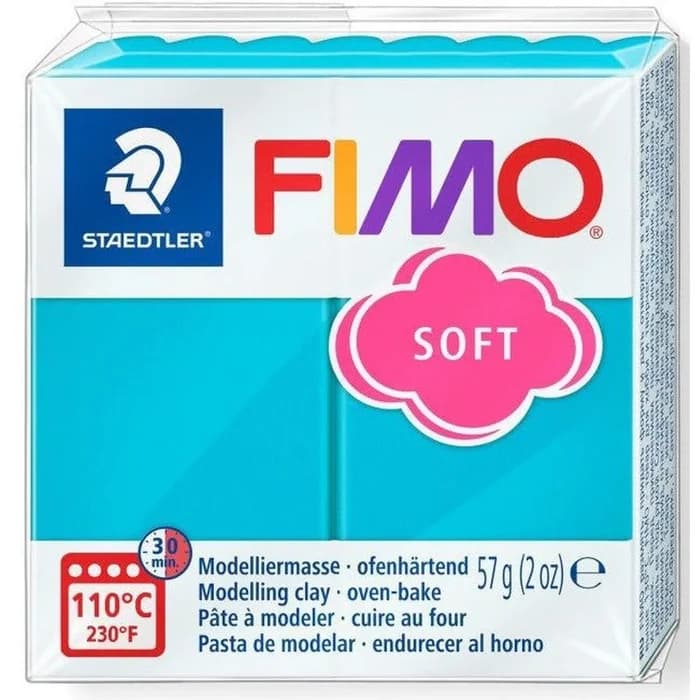 Pâte Fimo soft menthe 39 - 57 gr