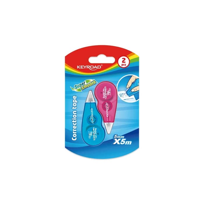 Keyroad Super Smooth 2 Correction Tapes 5 mm x 5 m