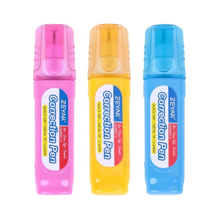 ZEYAR - Correcteur Stylo 12ml à Pointe Métallique 0.8mm