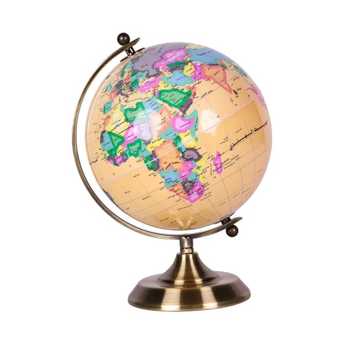 Globe Terrestre 20 cm — Rotation 360° — Anglais