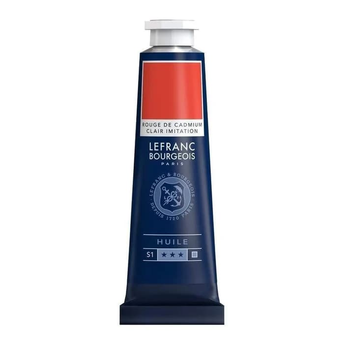 Peinture Huile Lefranc Bourgeois Rouge Cadmium Clair 40ml