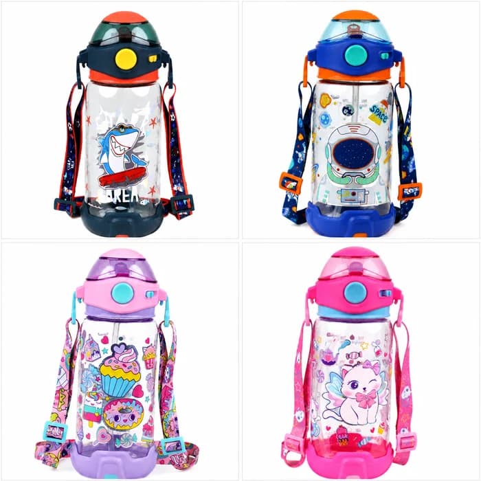 Vest - Gourde Enfant Motif Espace avec Sangle