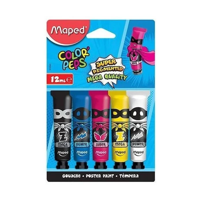 Gouache MAPED Color Peps 5 Tubes 12ml