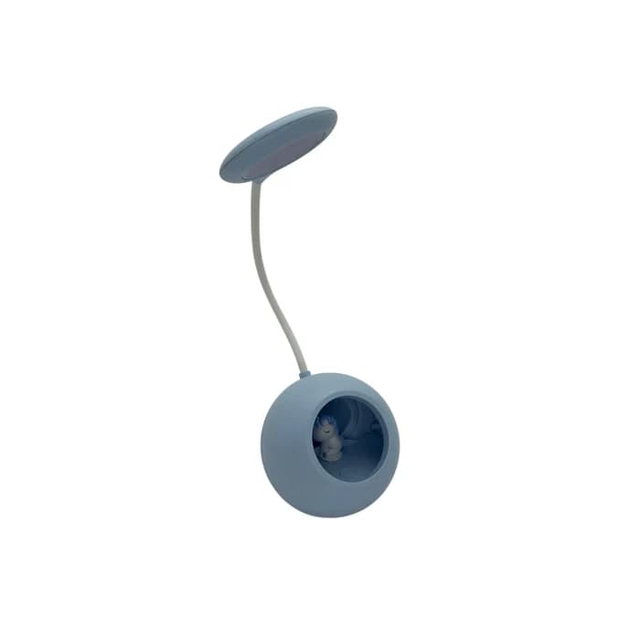 Lampe De Bureau Réglable Bleue Avec Porte-stylos