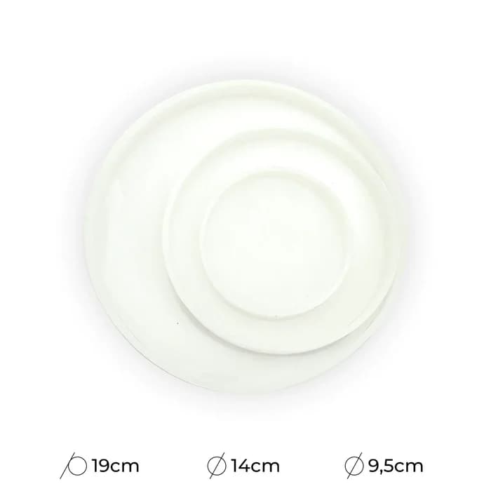 Moule Silicone Rond Pour Résine - Plateaux 19cm, 14cm, 9.5cm