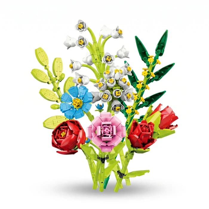 Orchidée en Briques – Flower Building Block Zuanma (Réf. 087B / 087D)