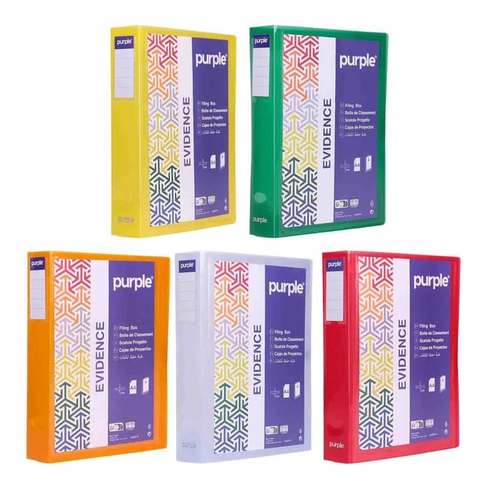 Boîte de Classement PP A4 Dos 60mm Personnalisable — Purple Evidence