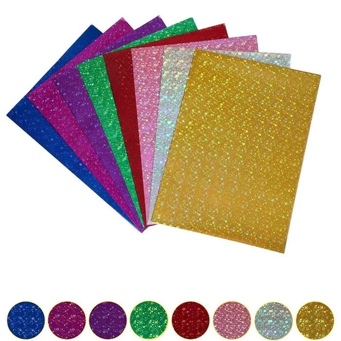 Papier Paillettes A4 Pack 10 Feuilles - Foska