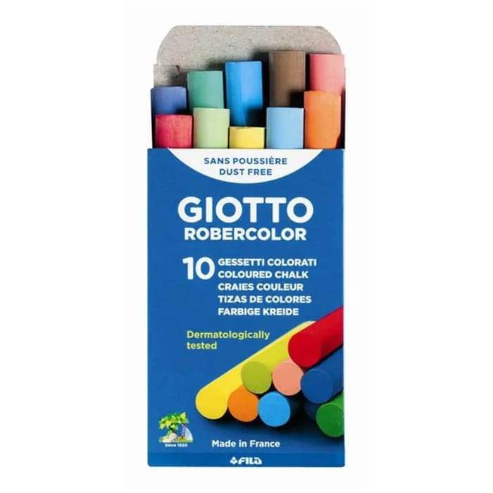 Craies Couleur GIOTTO ROBERCOLOR - Lot De 10