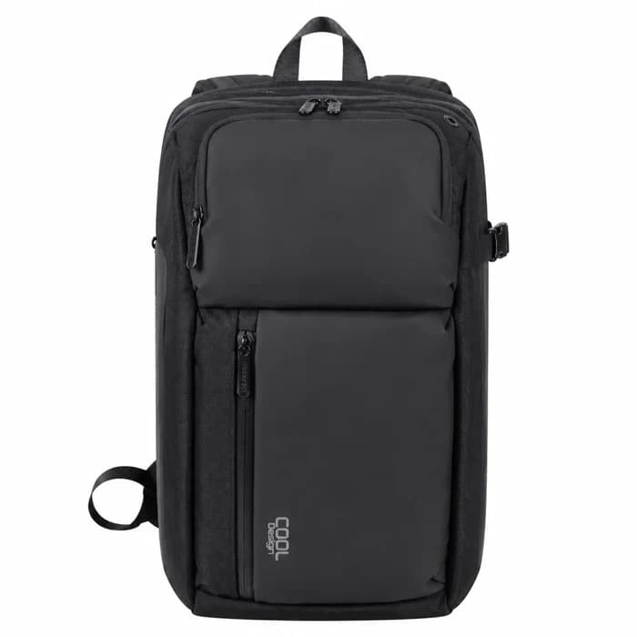 Cool Design - Sac à Dos Noir Compartiments Multiples REF 7663