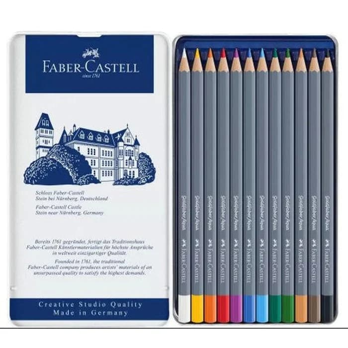 Crayons Aquarelles Faber-castell Goldfaber Aqua - Boîte 12