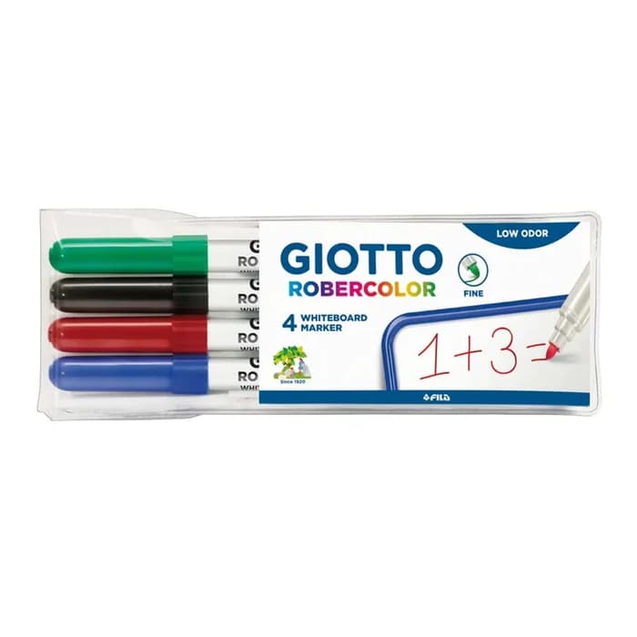 4 Stylo Giotto Robercolor Whiteboard Marker Fine – Pointe Précise