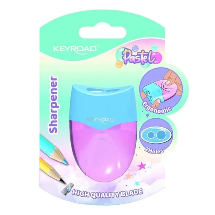 Taille Crayon KEYROAD Pastel 2 Trous Ergonomique