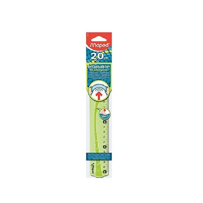 Règle Maped 20cm Incassable Verte