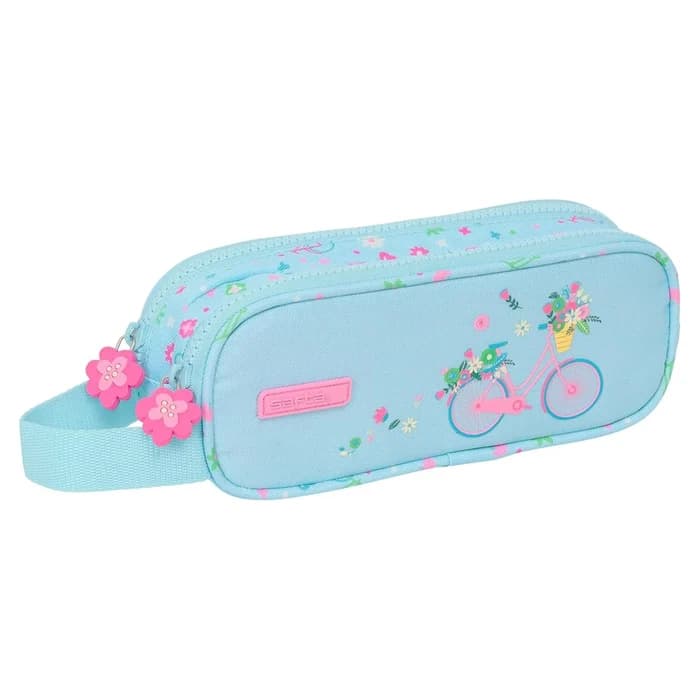 Trousse Safta 2 Compartiments Motif Bicyclette