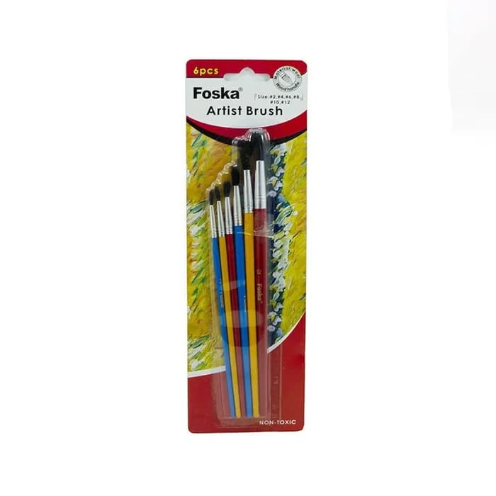 Foska Set 6 Pinceaux Artist Brush