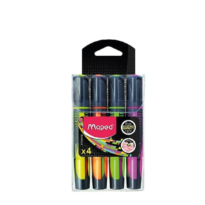 Maped Surligneurs Fluo Pack De 4 Couleurs