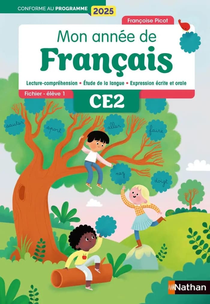 Nathan - Mon Année de Français CE2 - Fichiers 1 & 2 (Édition 2025)