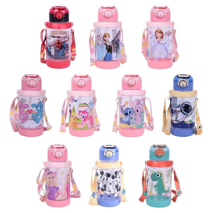 Bouteille d'eau Personnages avec Bandoulière — Plastique