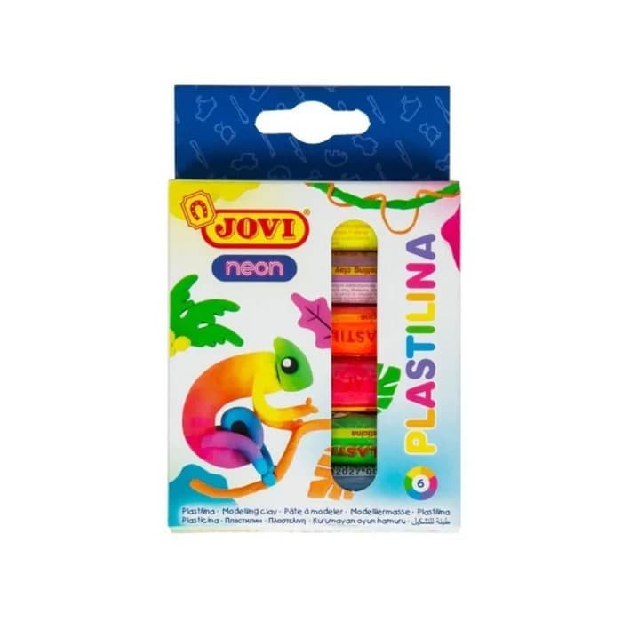 Pâte À Modeler JOVI Néon 6x15g Fluo Plastilina