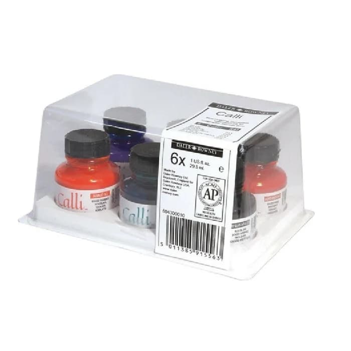 Set Encres Calligraphie Daler Rowney 6x29.5ml