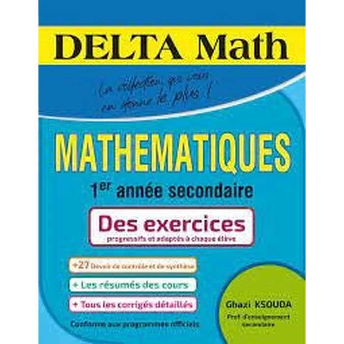 Delta Math 1Ére Année Secondaire