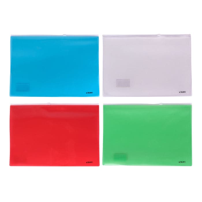Pochette Zipper A4 — DL Dingli DL5293 (Coloris assortis)
