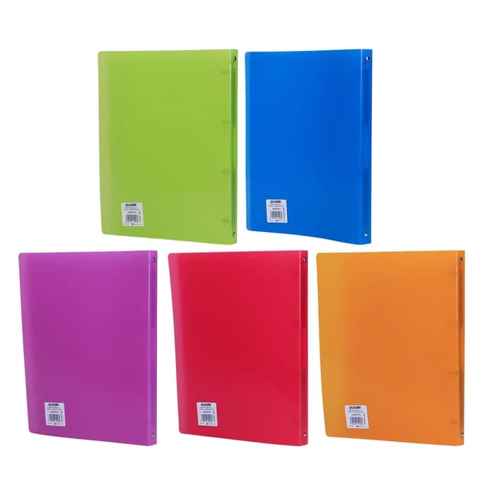 Classeur PP Souple Purple Paradise A4 Dos 20mm – 4 Anneaux – Assortis
