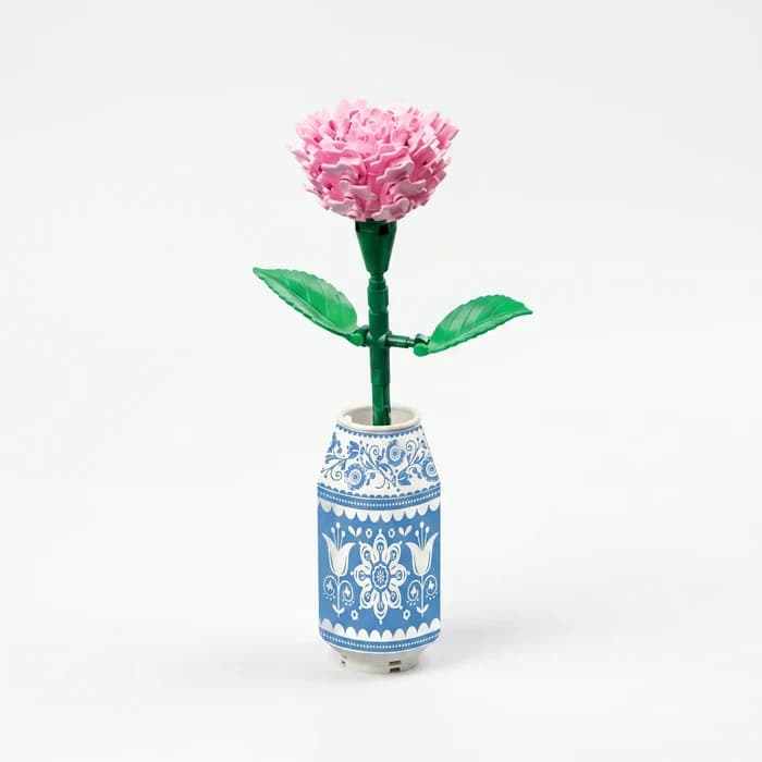 Great Friend Flowers – Collection Fleurs avec Vase en Porcelaine