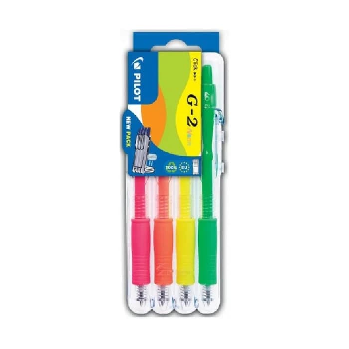 PILOT G-2 Stylos Gel Set 4 Couleurs