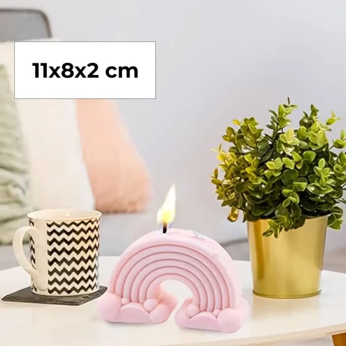 Moule Silicone Arc-en-ciel 11×8×2cm