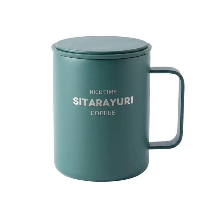 Mug Inox Sitarayuri Coffee – Tasse Isotherme avec Anse et Couvercle | Oxford City