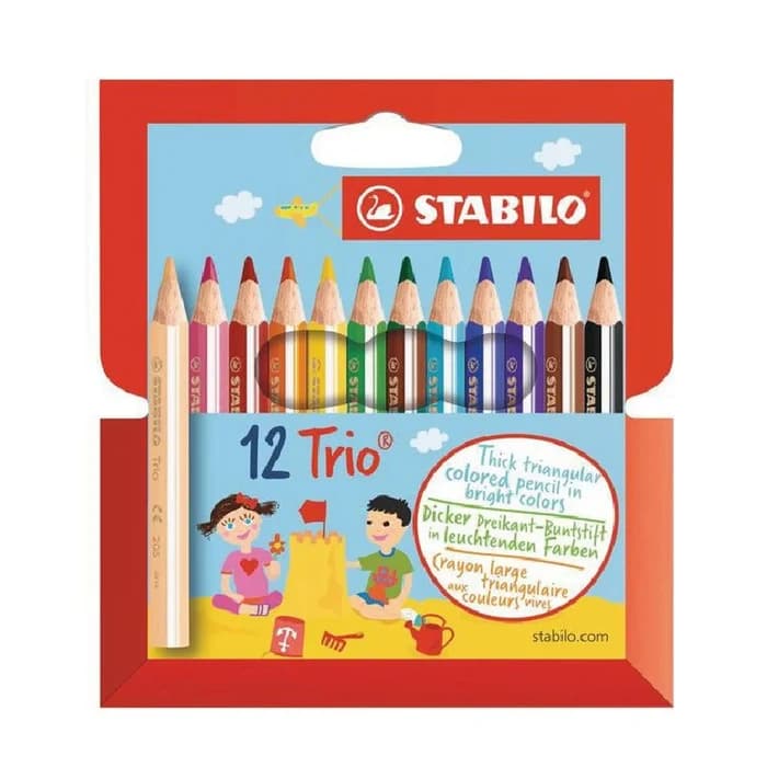 12 crayons de couleur STABILO
