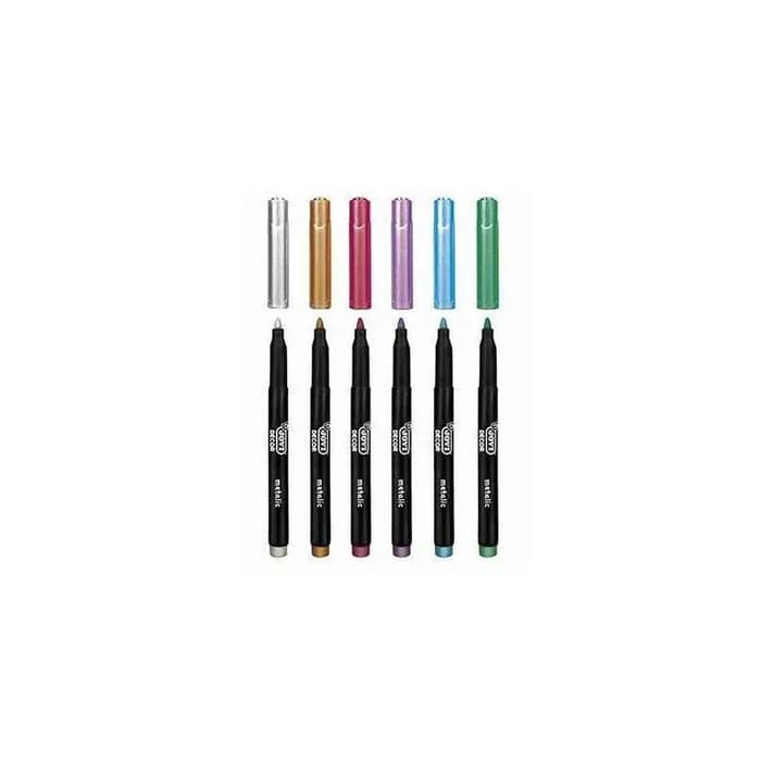 JOVI Marqueurs Décor Métallisé 6 Couleurs