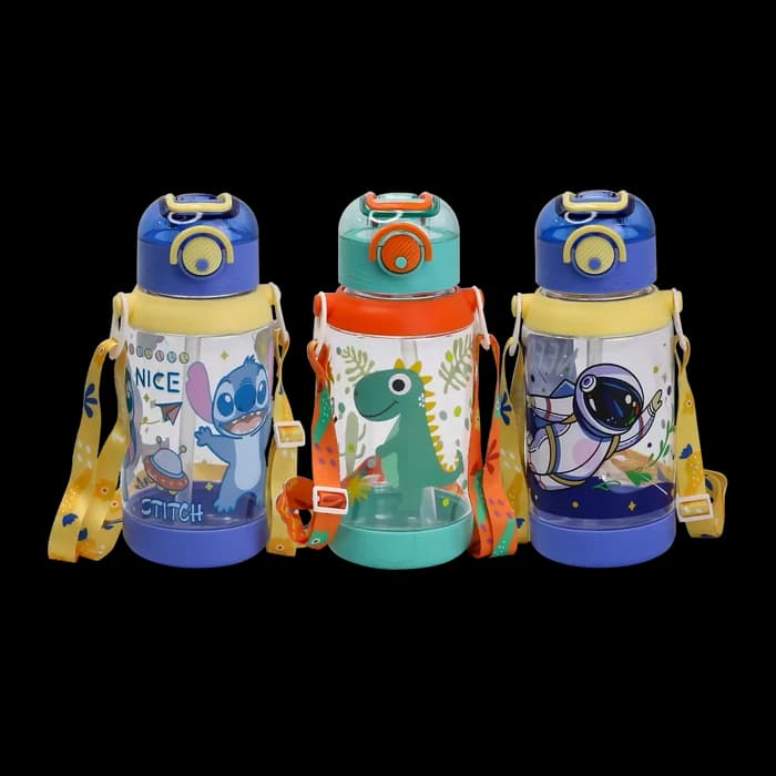Gourde Enfant Pop-Top Avec Sangle — Astronaute / Stitch / Dino