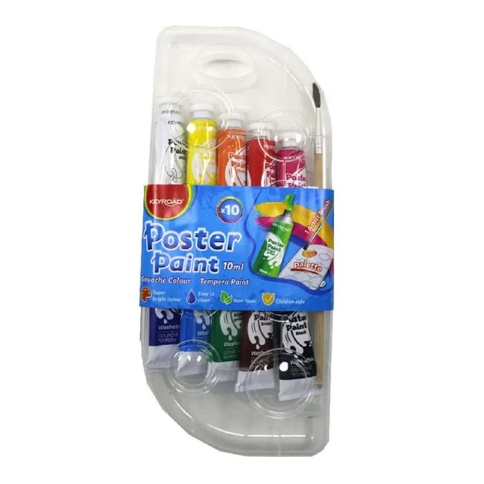 Gouache Keyroad Poster Paint 10 Tubes 10ml