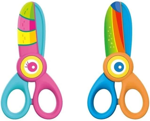 Keyroad – Ciseaux Kiddy-cut enfant lame plastique courbée