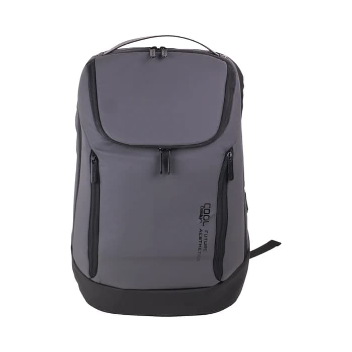 Cool Design - Sac à Dos Gris et Noir Compartiments Multiples