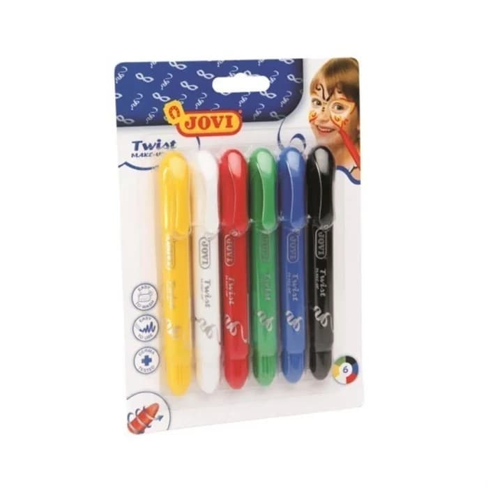 JOVI Twist Stylos Maquillage 6 Couleurs